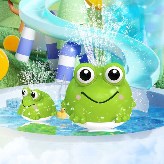 LED Frog Water Spray Bath Toy