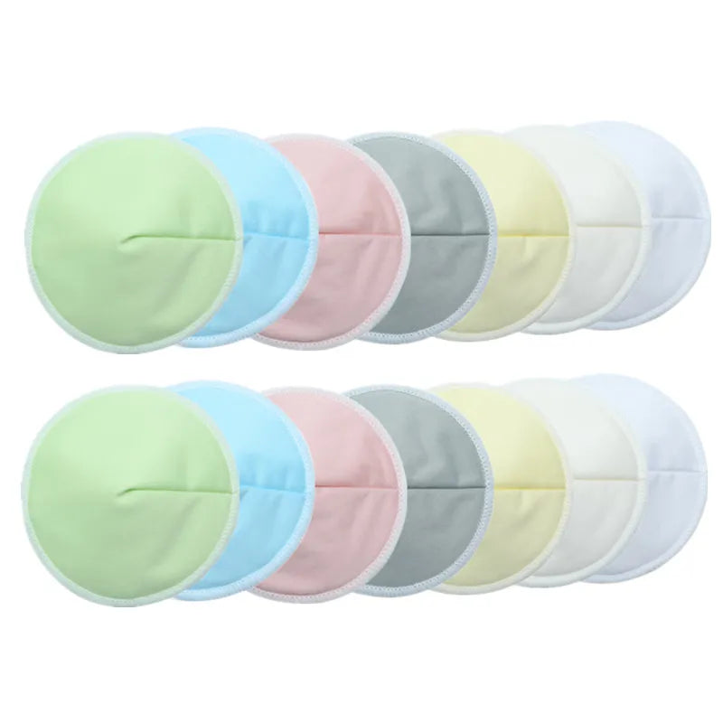2 Styles 4 Pairs Reusable Breast Pads – Soft Bamboo Fiber
