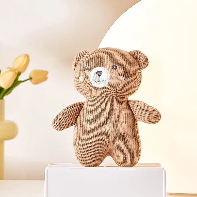 Handmade Crochet Bear & Rattles Set