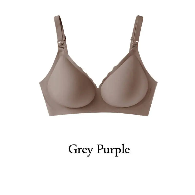 Seamless Push-Up Maternity Bra – Breathable Comfortable Nursing Support