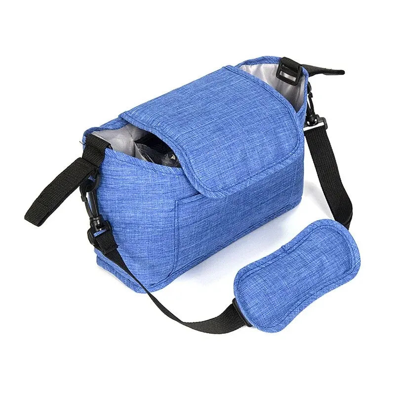 Large Capacity Baby Stroller Organizer Bag – Diaper & Bottle Holder