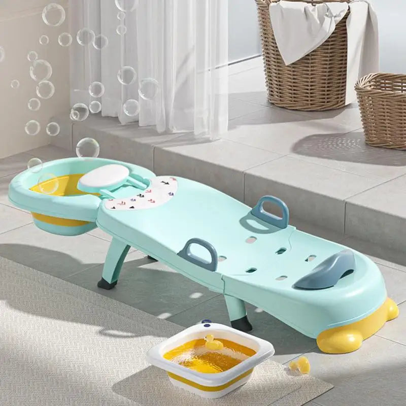 Siège de shampoing pliable pour enfants – Idéal pour les garçons et les filles