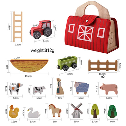 Circuit de train dinosaure – 19 pièces, jouet Montessori pour tout-petits