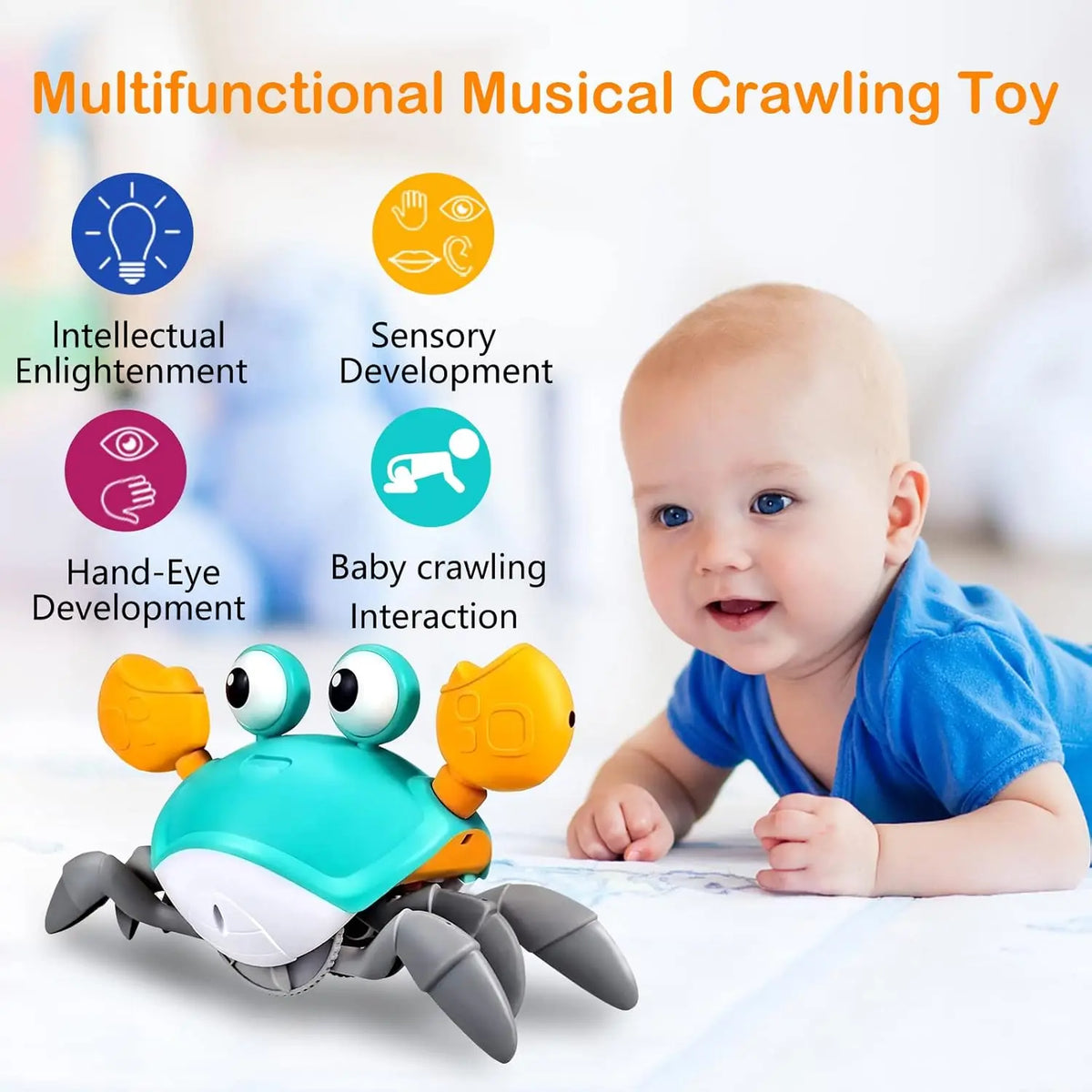 Electric Escape Crab Toy – Music & Crawl Fun!