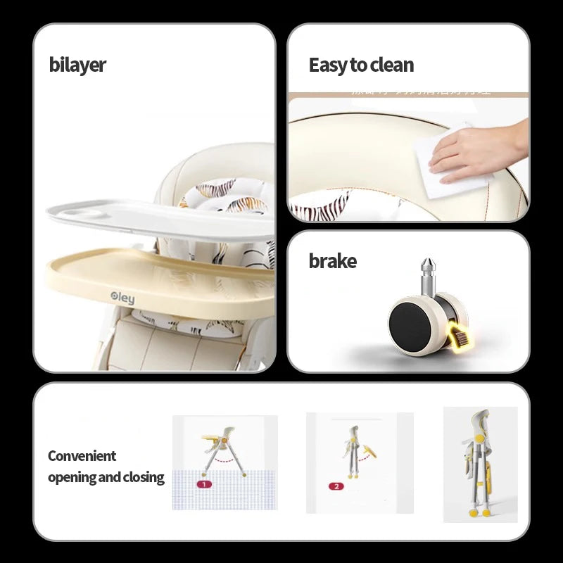Infant & Toddler Highchair – Sit, Lie & Eat with Ease