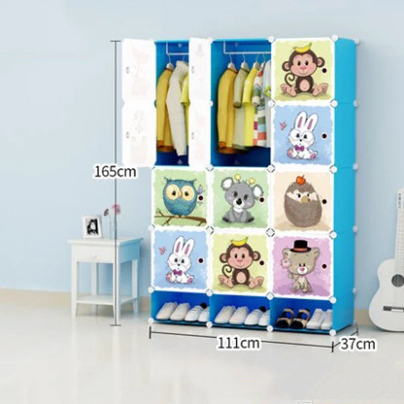 Baby Clothes Wardrobe – Kids Storage Cabinet, Plastic & Simple