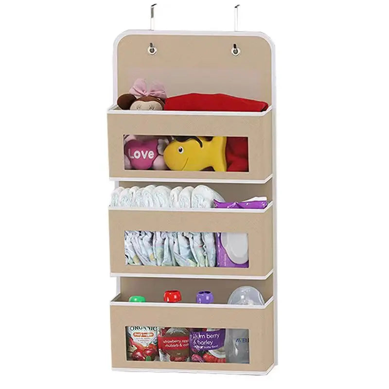 Wall-Mounted Hanging Storage Bag – Organizer for Baby Toys & Dolls
