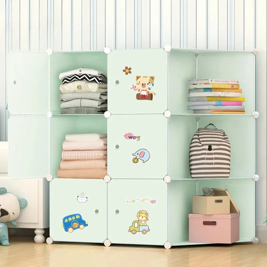 Kids Plastic Wardrobe – Modern Minimalist Clothes Organizer