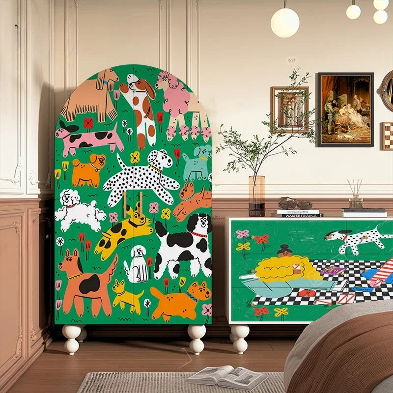 Armoire en bois de taille moyenne – Organisateur de placard portable pour enfants