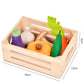 Ensemble de jeu en bois pour desserts et aliments – Amusant et Montessori !