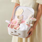 Baby Gift Set – Double-Sided Cotton Blanket, Milestone Cards & Rattle