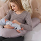 V-Shaped Maternity Body Pillow – Soft, Removable & Essential for Pregnant Moms