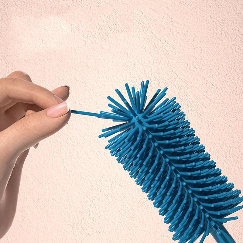 Brosse de nettoyage en silicone pour bébé | Nettoyeur à 360° pour biberons, tétines et sucettes