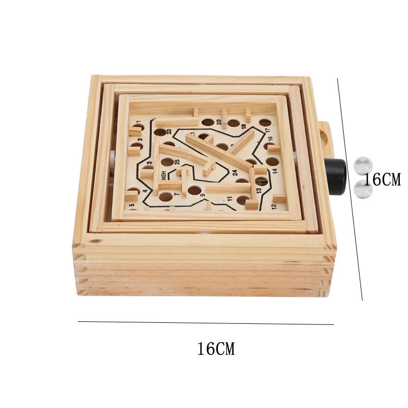 Labyrinthe de billes en bois – Un jeu amusant pour se creuser les méninges !