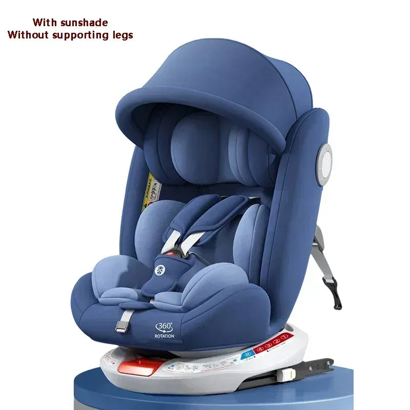 Infant Car Seat 0-4Y | 360° Swivel, Adjustable Backrest & Leg Support