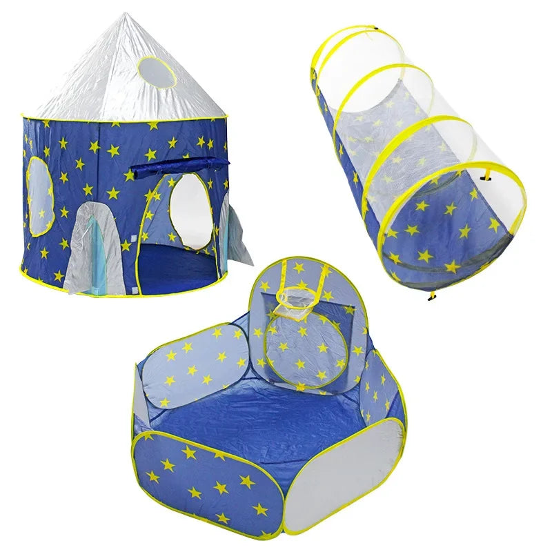 3-in-1 Baby Play Tent Set – Tunnel, Pool & Fun!