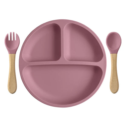 Children’s Silicone Tableware – BPA-Free Plate & Cutlery Set