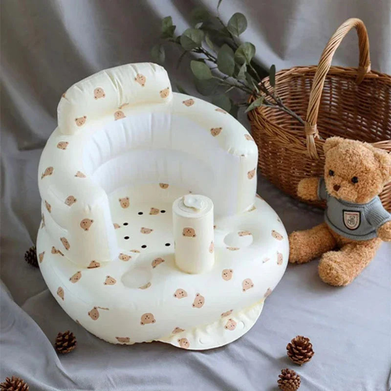 Canapé gonflable pour bébé – Chaise de bain et siège multifonction portable
