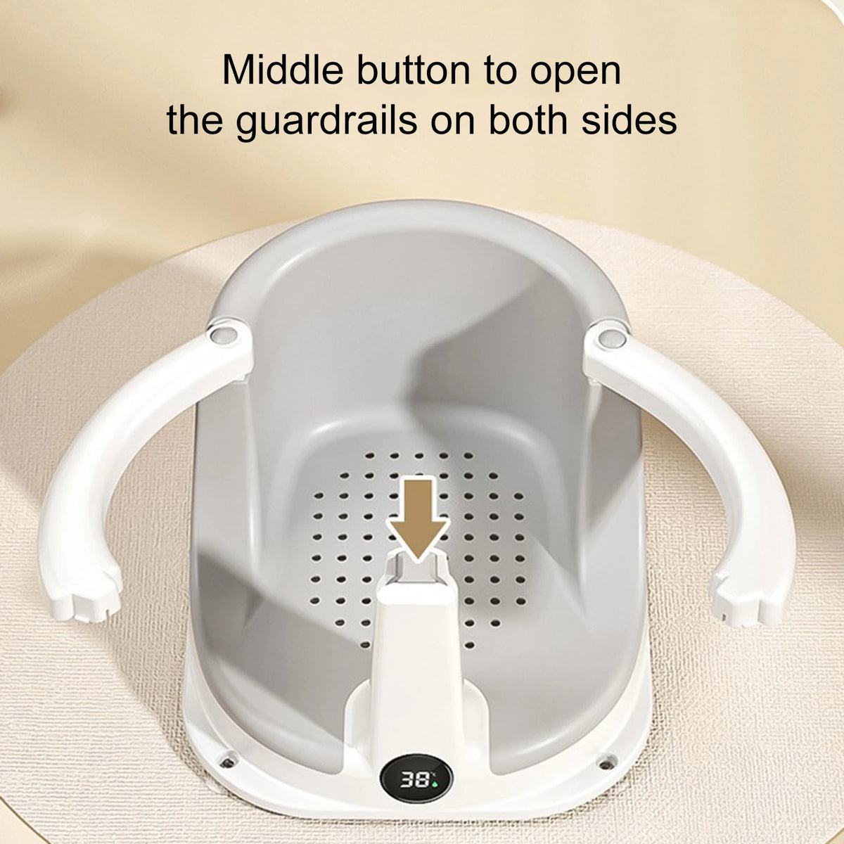 Baby Bath Seat – Sit-Up Chair with Temperature Sensor