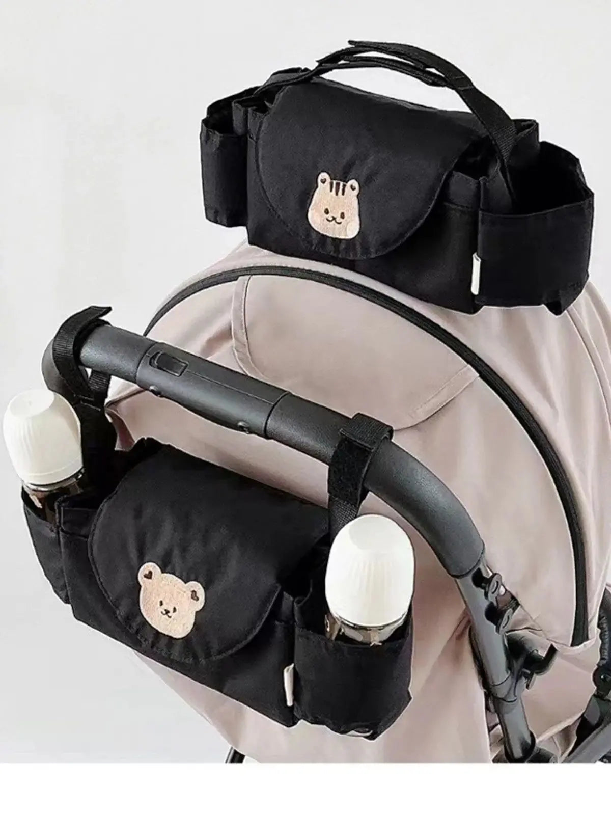 Sac de rangement suspendu ours en dessin animé – Organisateur pour poussette