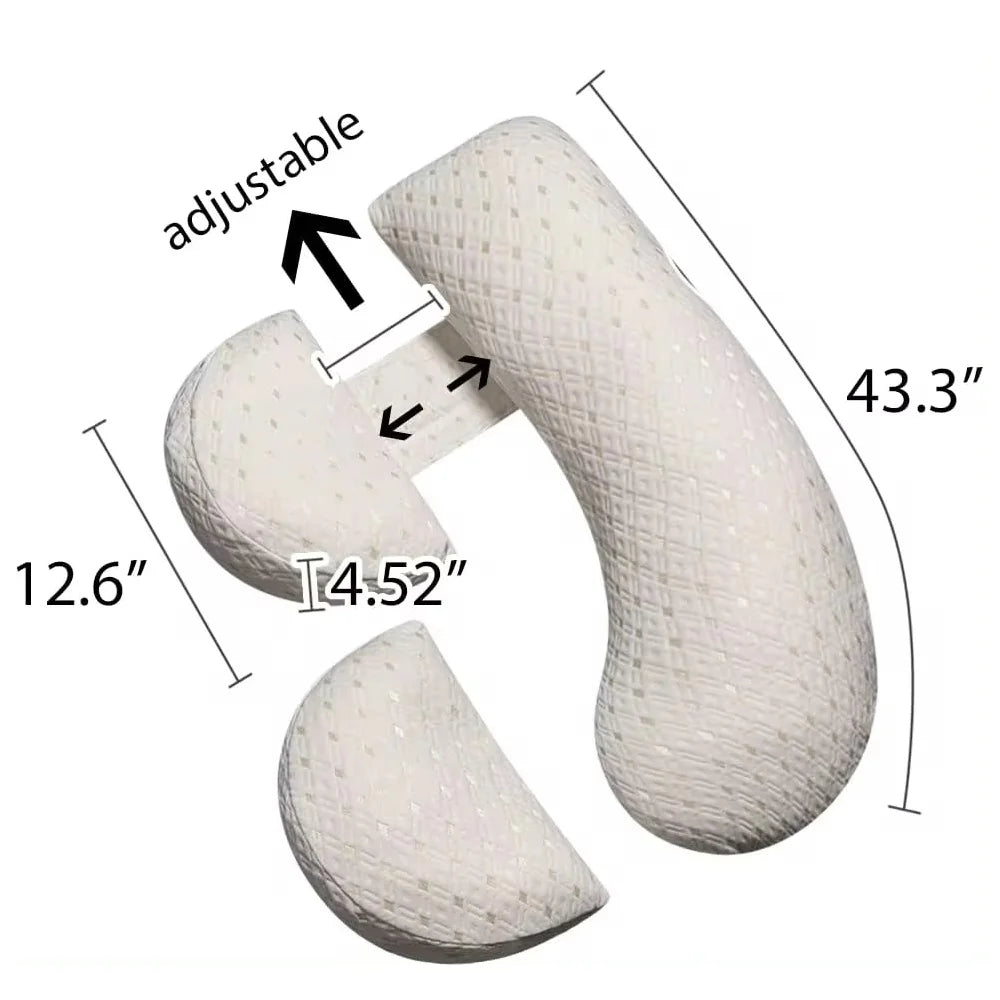 PANGDUBE Multifunctional Pregnancy & Breastfeeding Pillow – Maternity Sleep Support