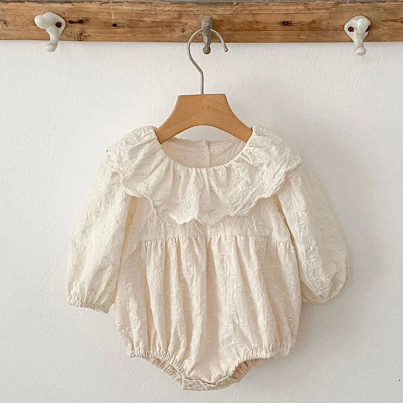 Long Sleeve Cotton Jumpsuit for Baby Girls
