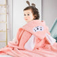 Thickened Baby Hooded Bath Towel – Soft Cotton Cloak & Wearable Blanket