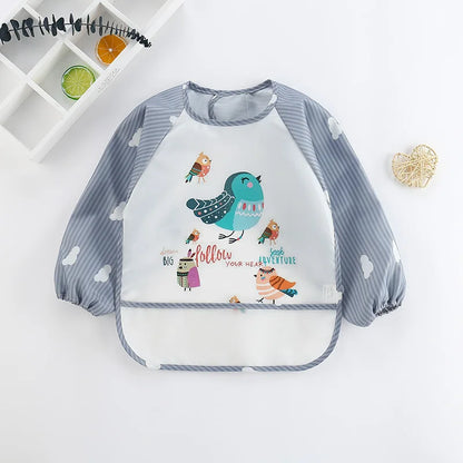 Cute Cartoon Waterproof Baby Feeding Bib (0–3Y)