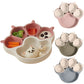 Ensemble repas pour bébé – Assiette en silicone et bol à ventouse pour tout-petits