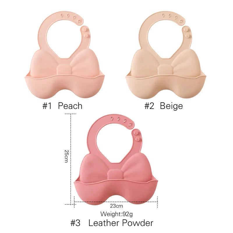 Bavoir d'allaitement en silicone ajustable et mignon