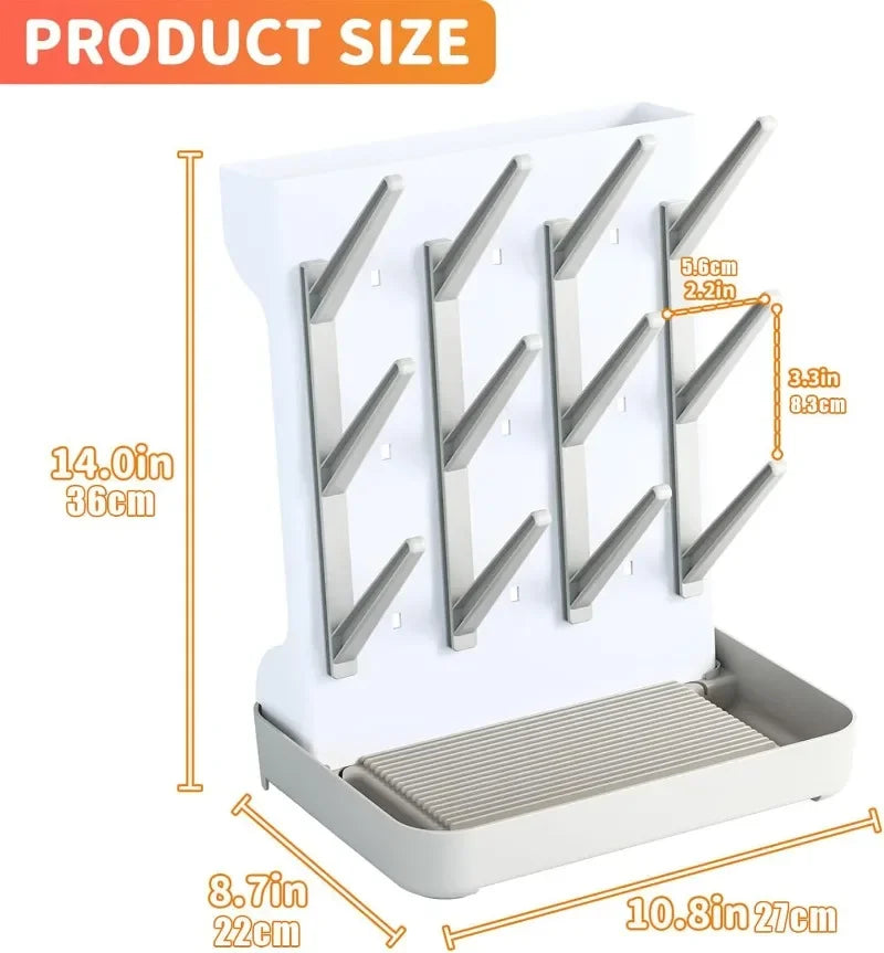 Support de rangement pour biberons – Séchoir vertical peu encombrant