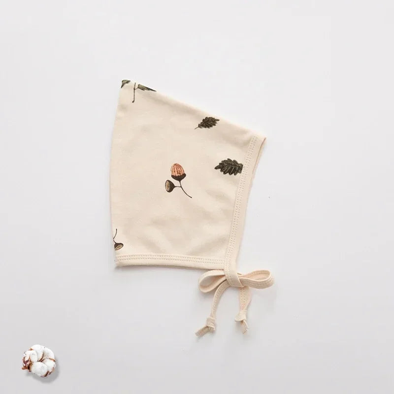 Floral Retro Baby Beanie Hat for Spring Summer Photos