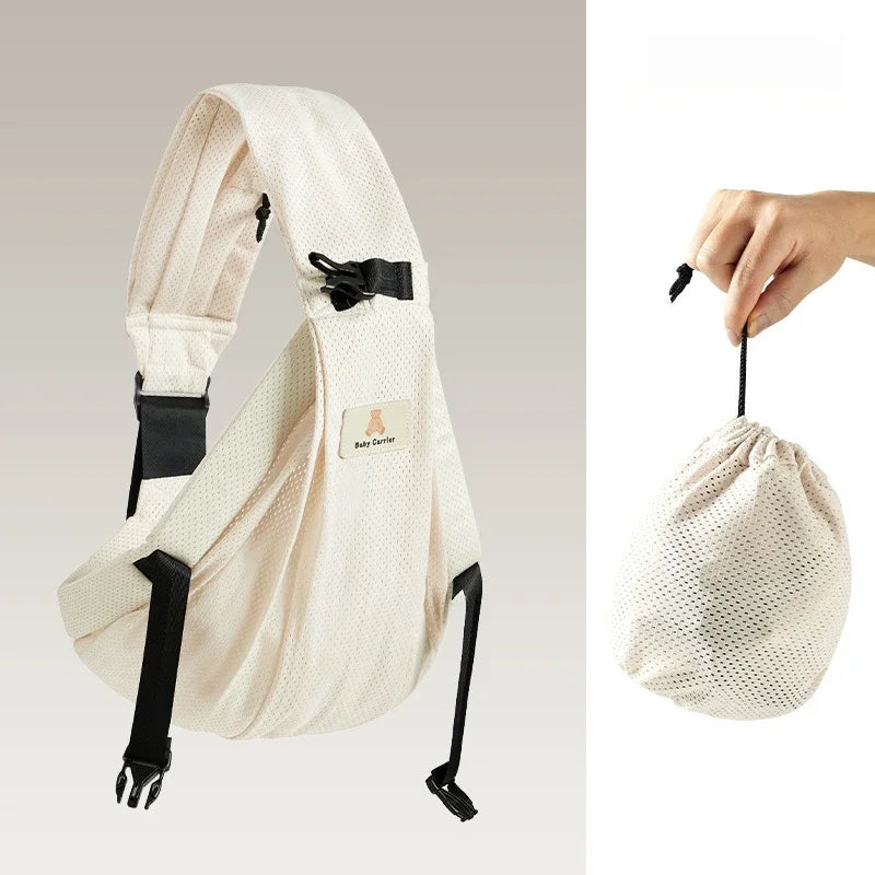 Porte-bébé portable avec assise de hanche pour nouveau-né et écharpe de portage