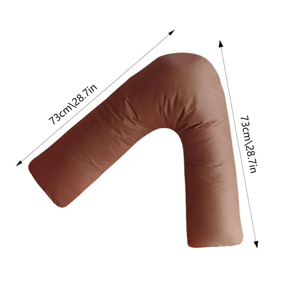 V-Shaped Maternity Body Pillow – Soft, Removable & Essential for Pregnant Moms