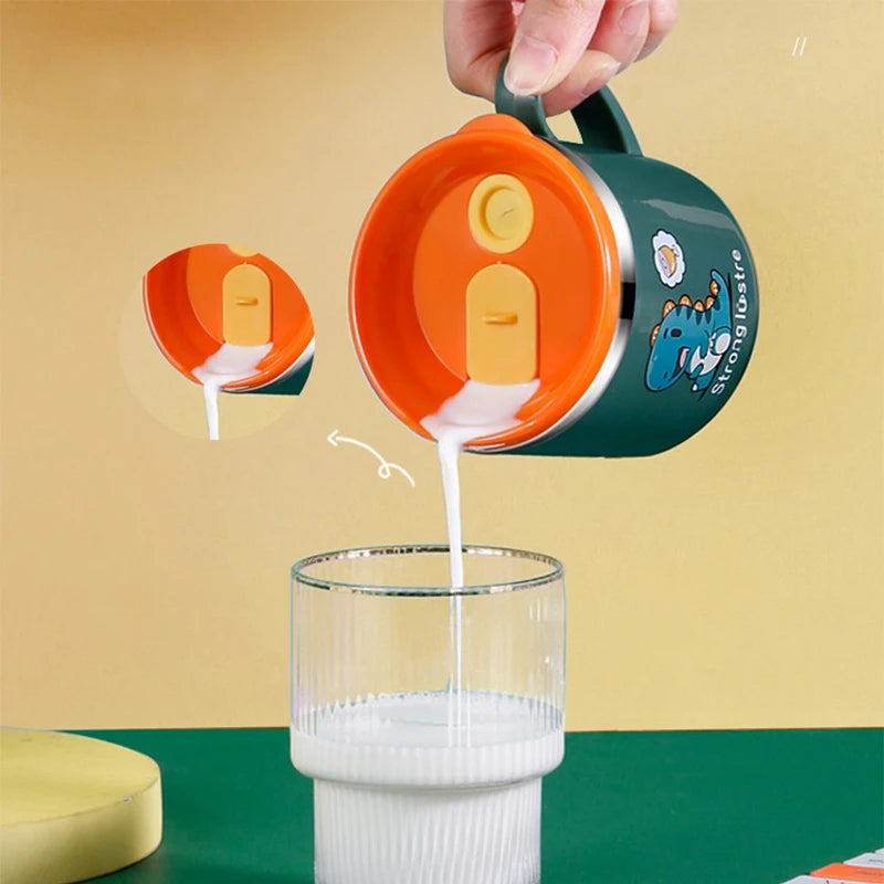 Gobelet à paille pour enfants | 250 ml, en acier inoxydable, antichoc et sans danger pour les tout-petits