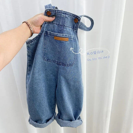 Kids Denim Overalls – Casual Jumpsuit for Boys & Girls