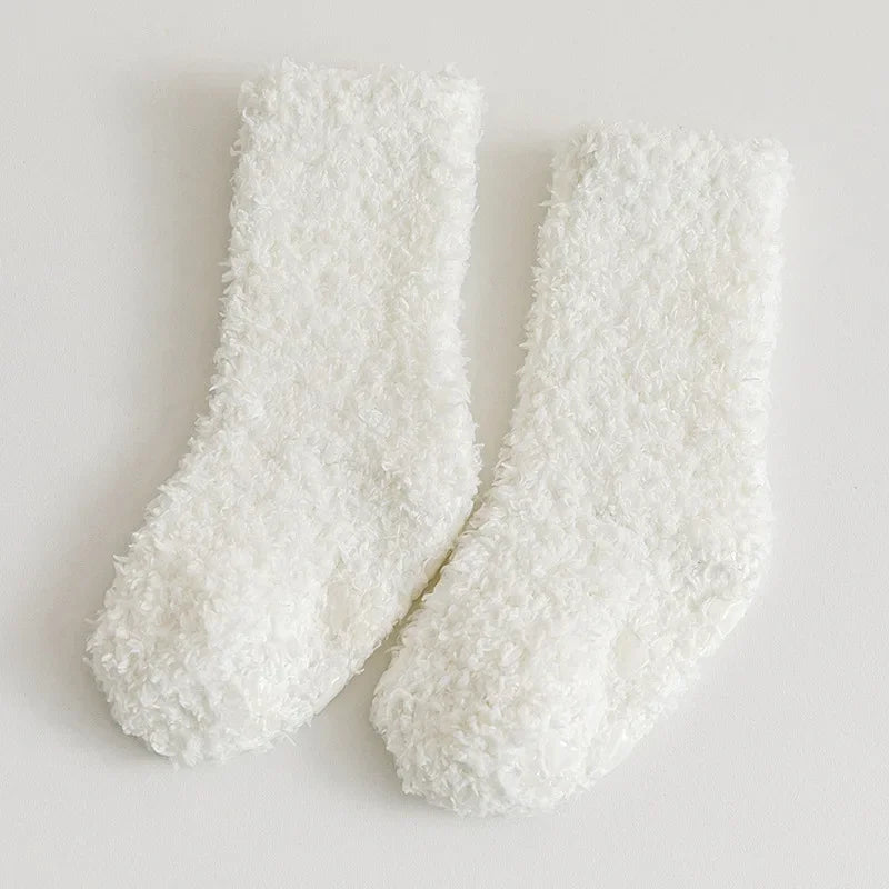 Non-Slip Plush Coral Fleece Socks
