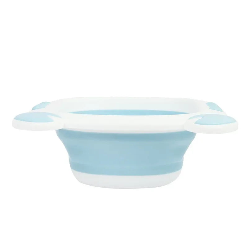 Collapsible Plastic Basin – Durable Bath & Laundry Wash Tub