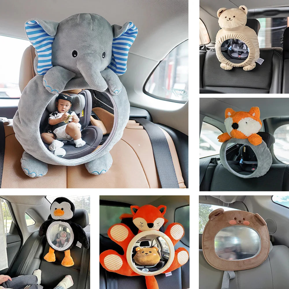 Rétroviseur auto pour bébé à vision dégagée | Sécurité et large champ de vision, conception incassable