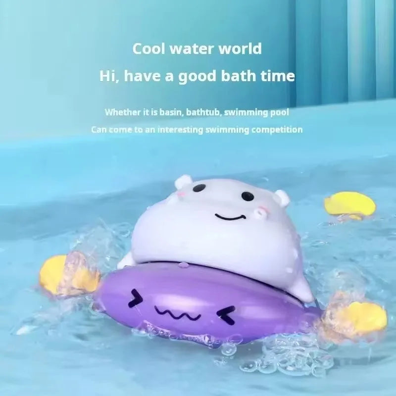 Jouet de bain mignon en forme de cochon à tirer – Piscine et baignoire pour bébé