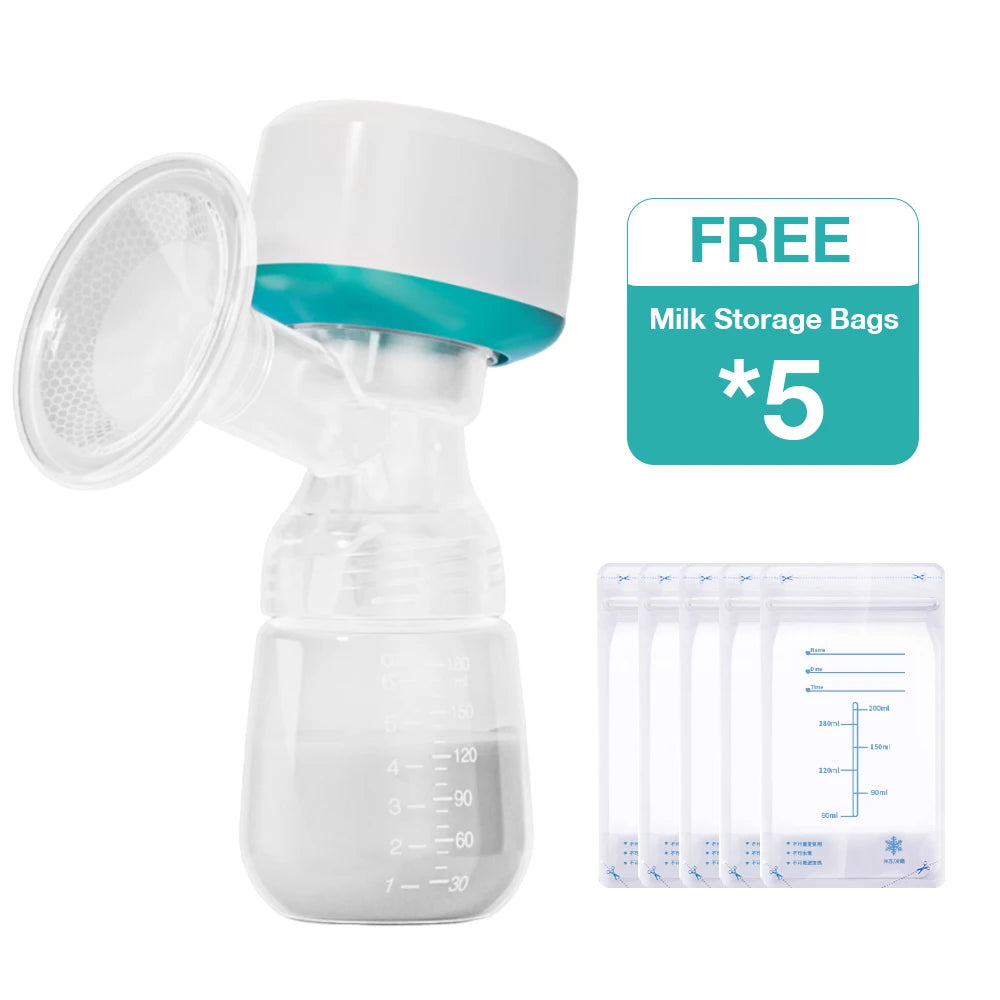 Tire-lait électrique portable Dr.Isla avec biberon de 180 ml
