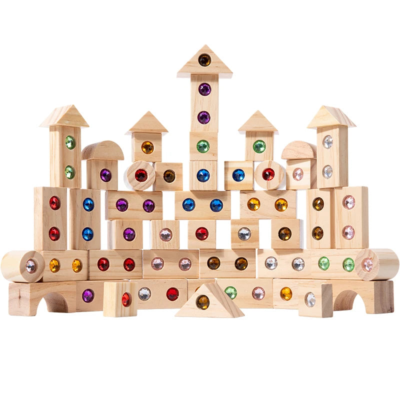 Blocs de pierres précieuses scintillantes – Le plaisir Montessori !