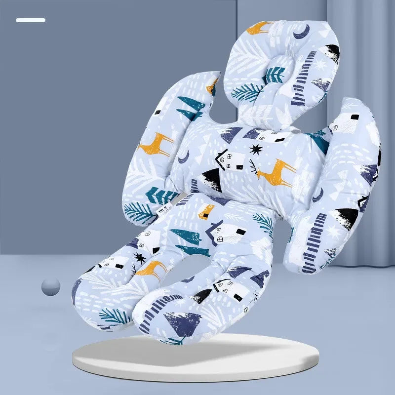 Coussin universel pour poussette et chaise de salle à manger – Coussin de siège épais en coton