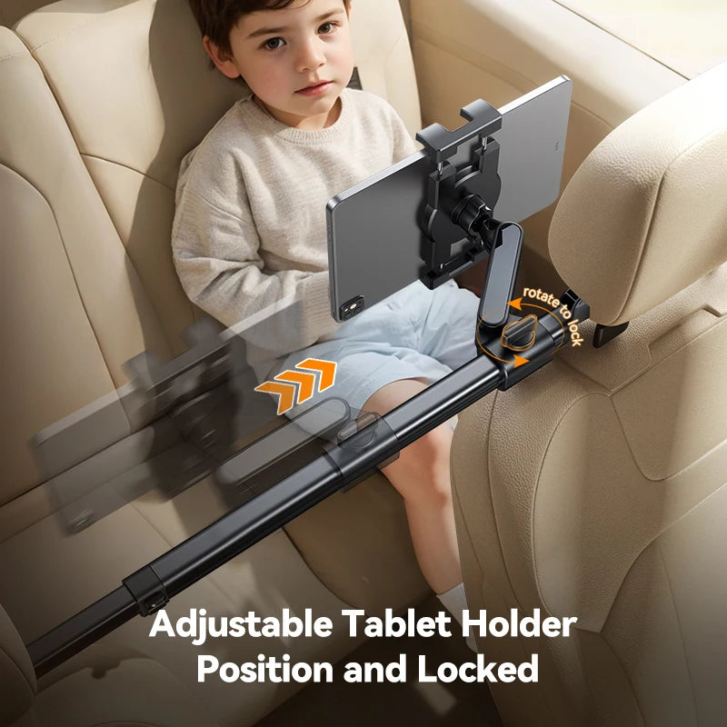 Support de tablette pour voiture avec crochets – Convient aux tablettes et téléphones de 4,7 à 12,9 pouces