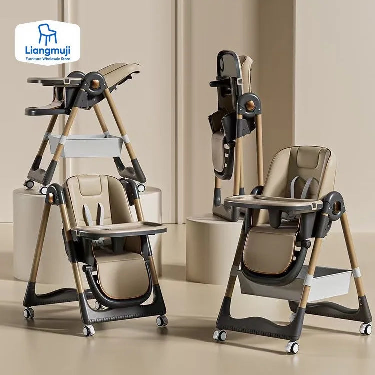 Chaise haute pliable pour bébé – Siège repas et siège de sol multifonctionnel pour enfants