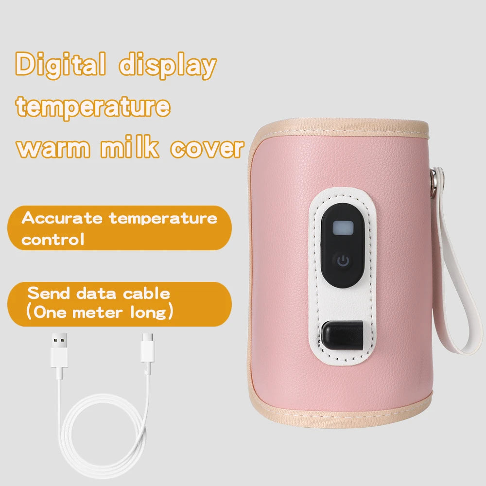 Portable Baby Milk Warmer | USB Digital Bottle Heater for Traveling
