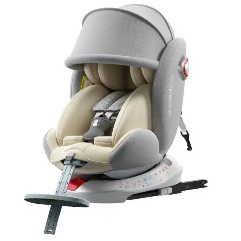Universal Baby Car Seat | Safe ISOFIX, Rotates 360°, Age 0-12Y