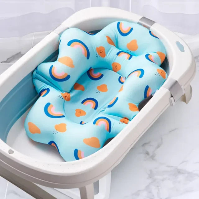 Foldable Baby Bath Seat Mat – Soft & Anti-Slip Cushion