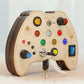 Montessori Busy Board – Interactive Puzzle Toy with Buttons, Switches & Lights