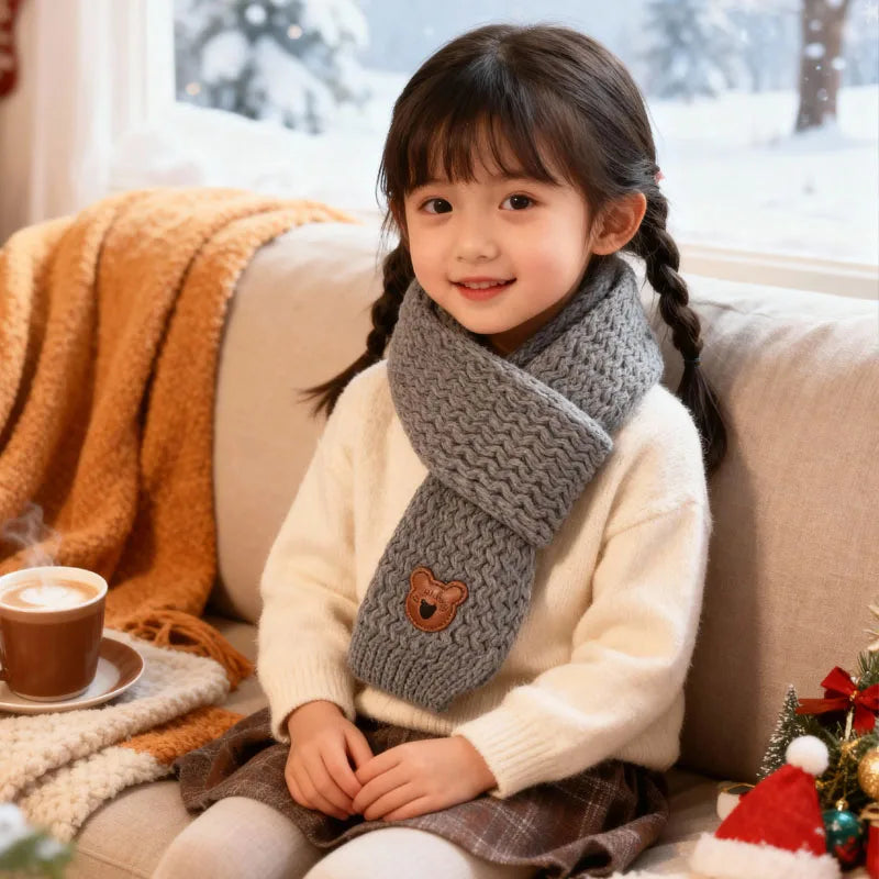1 à 10 écharpes bébé d'hiver, cache-cou doux en maille pour garçons et filles, chaude et coupe-vent.